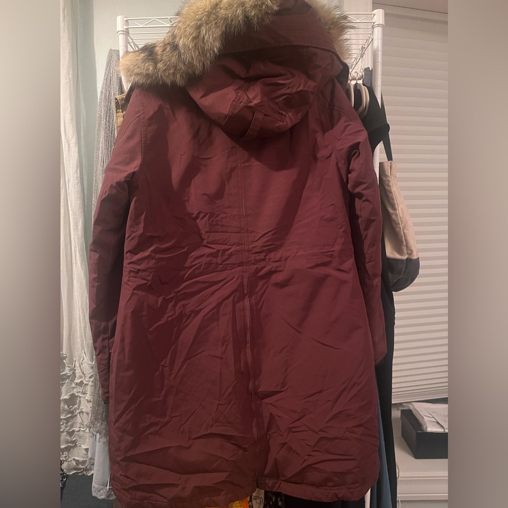 Canada Goose Rossclair Parka Elderberry Medium hood coyote fur down coat - Picture 3 of 14